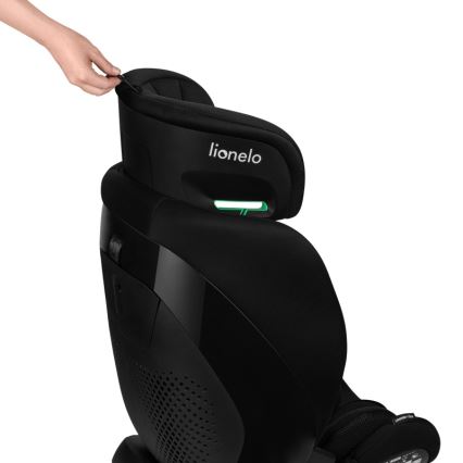 Lionelo - LAVENDER i-Size Rotating Car Seat with Base 76-150 cm Black Carbon