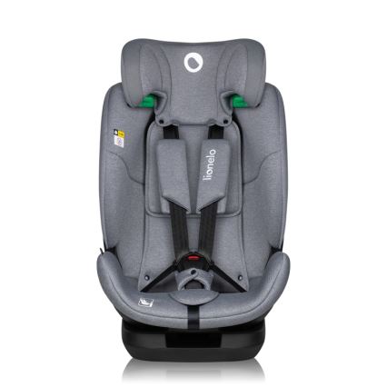 Lionelo - LAVENDER i-Size Rotating Car Seat with Base 76-150 cm Grey Stone