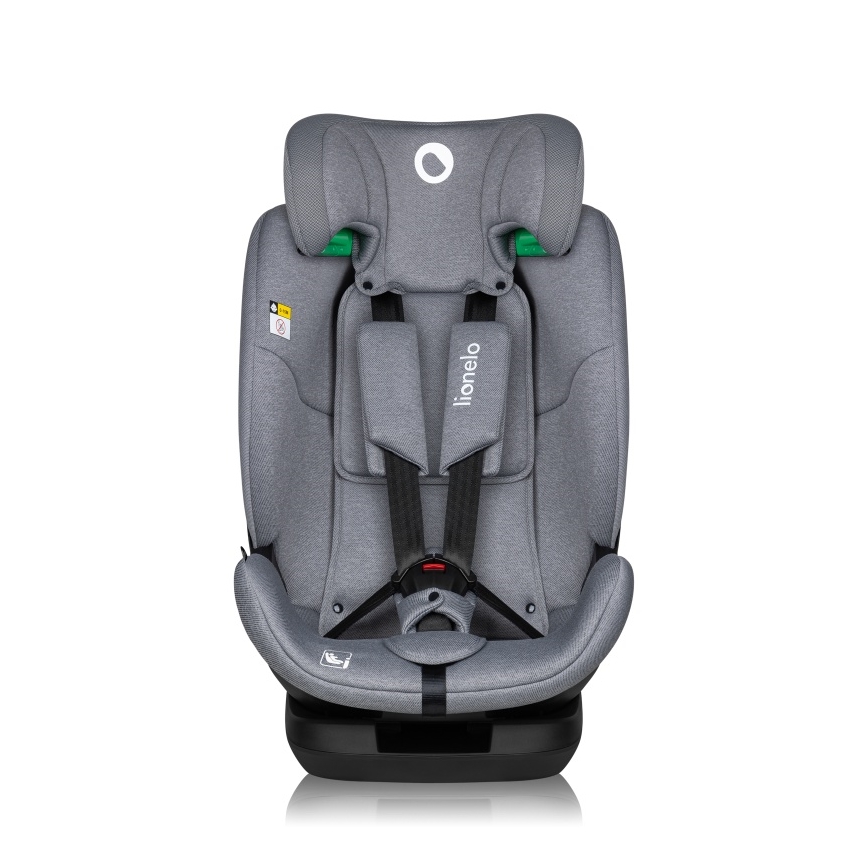 Lionelo - LAVENDER i-Size Rotating Car Seat with Base 76-150 cm Grey Stone