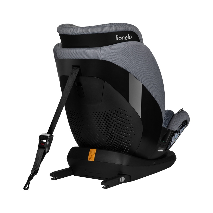 Lionelo - LAVENDER i-Size Rotating Car Seat with Base 76-150 cm Grey Stone