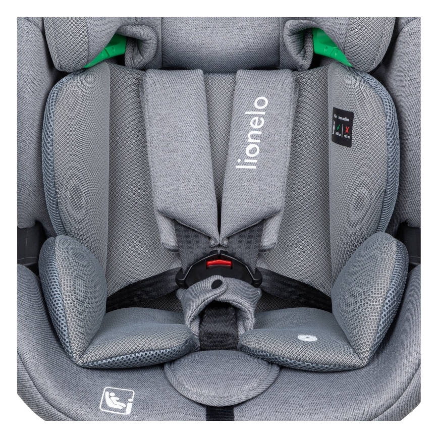 Lionelo - LAVENDER i-Size Rotating Car Seat with Base 76-150 cm Grey Stone