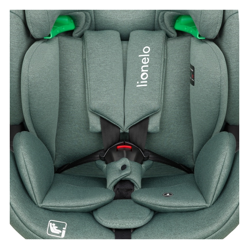 Lionelo - LAVENDER i-Size Rotating Car Seat with Base, 76-150 cm, Pistachio Green
