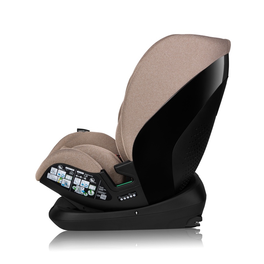 Lionelo - LAVENDER i-Size Swivel Car Seat with Base, 76-150 cm, Beige Latte