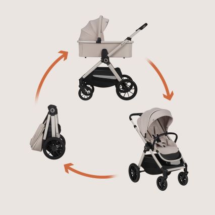 Lionelo - LAYLA 2-in-1 Combination Stroller Beige Sand