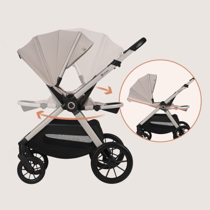 Lionelo - LAYLA 2-in-1 Combination Stroller Beige Sand