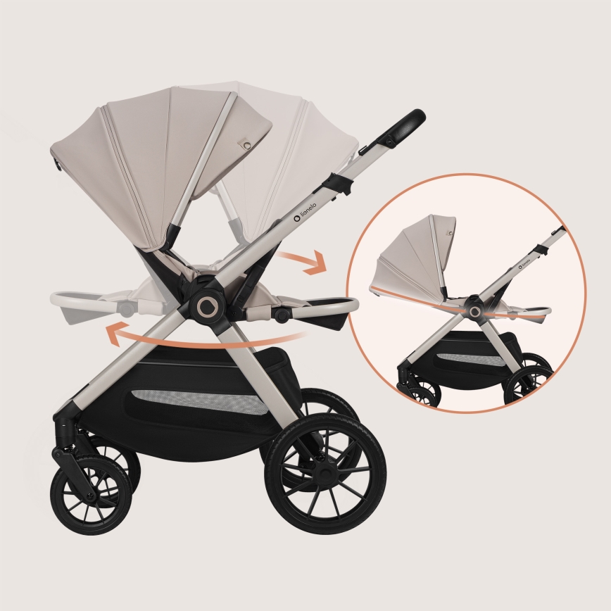 Lionelo - LAYLA 2-in-1 Combination Stroller Beige Sand
