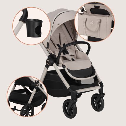 Lionelo - LAYLA 2-in-1 Combination Stroller Beige Sand