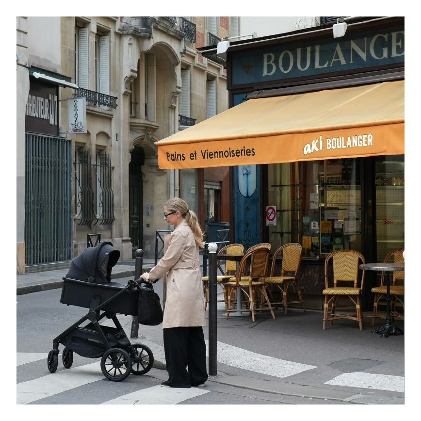 Lionelo - LAYLA 2-in-1 Stroller Black Onyx