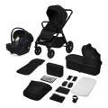 Lionelo - LAYLA 3-in-1 Combination Stroller Black Onyx