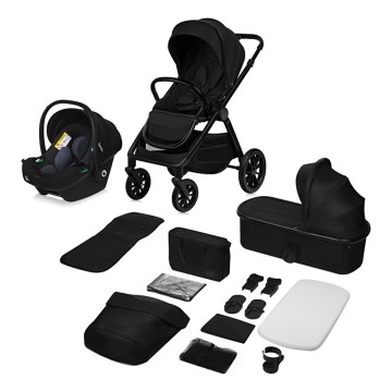 Lionelo - LAYLA 3-in-1 Combination Stroller, Black Onyx