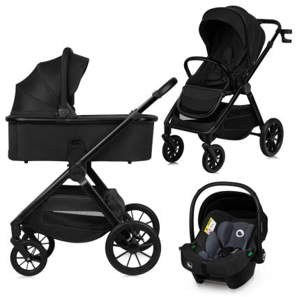 Lionelo - LAYLA 3-in-1 Combination Stroller, Black Onyx