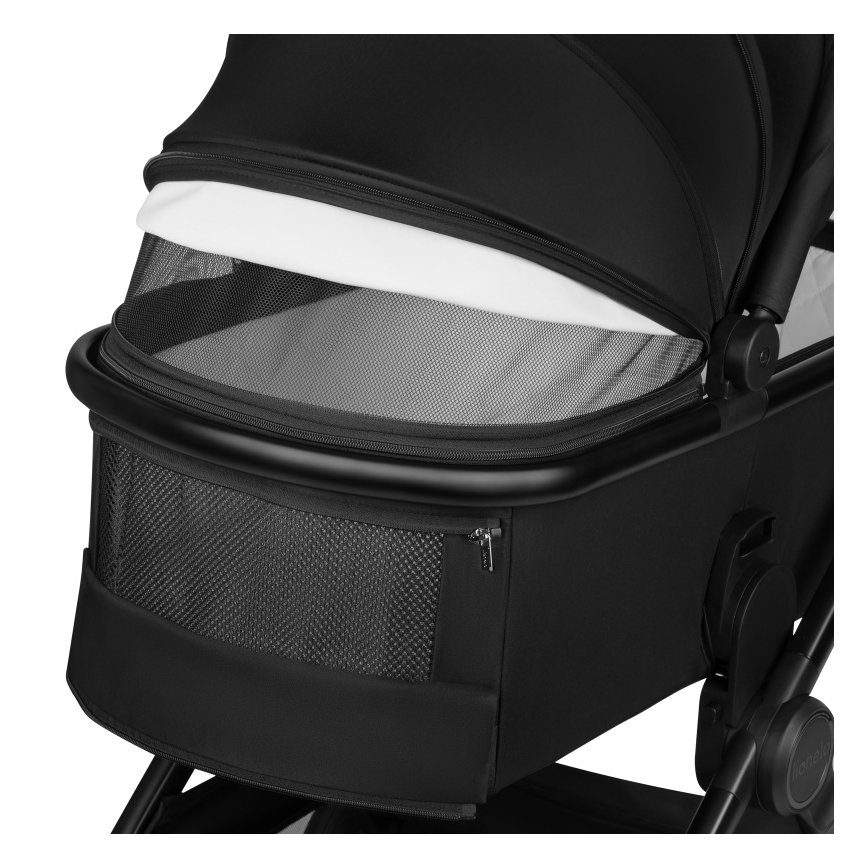 Lionelo - LAYLA 3-in-1 Combination Stroller, Black Onyx