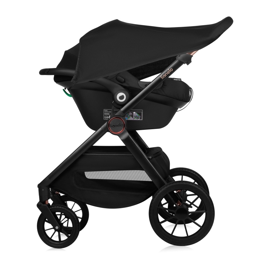 Lionelo - LAYLA 3-in-1 Combination Stroller, Brown Rust