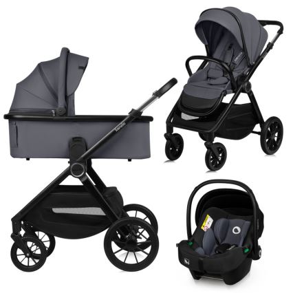 Lionelo - LAYLA 3-in-1 Combination Stroller, Grey Stone