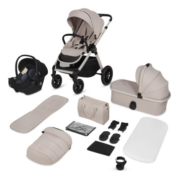 Lionelo - LAYLA 3-in-1 stroller, Beige Sand