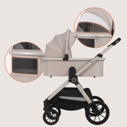 Lionelo - LAYLA 3-in-1 stroller, Beige Sand