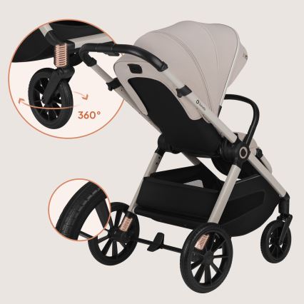 Lionelo - LAYLA 3-in-1 stroller, Beige Sand