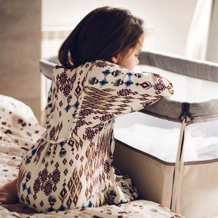 Lionelo - LEONIE 3-in-1 Baby Cot, Grey/Beige