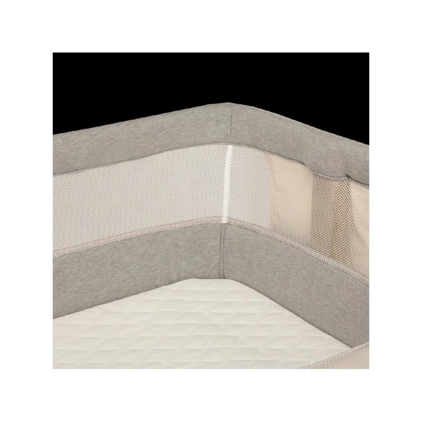 Lionelo - LEONIE 3-in-1 Baby Cot, Grey/Black