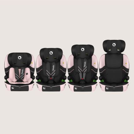 Lionelo - LEVI FIX i-Size Car Seat 76-150 cm Baby Pink