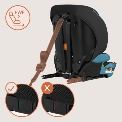 Lionelo - LEVI FIX i-Size Car Seat 76-150 cm Cobalt Blue