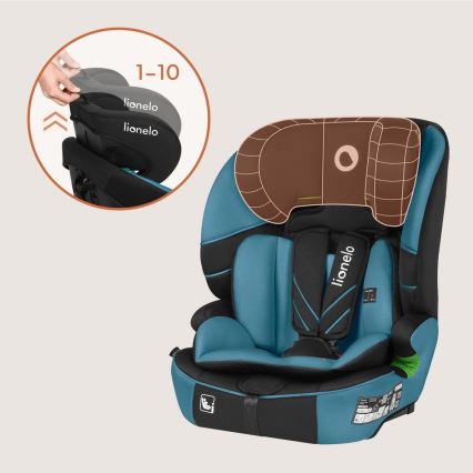 Lionelo - LEVI FIX i-Size Car Seat 76-150 cm Cobalt Blue
