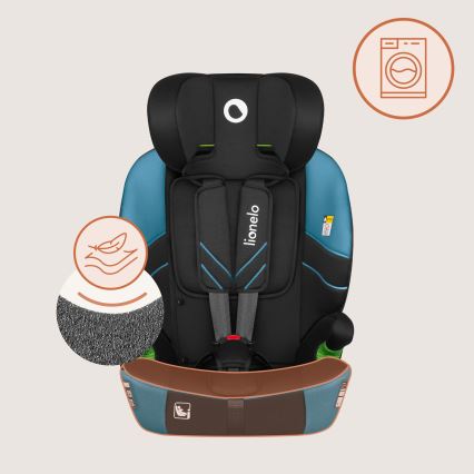 Lionelo - LEVI FIX i-Size Car Seat 76-150 cm Cobalt Blue