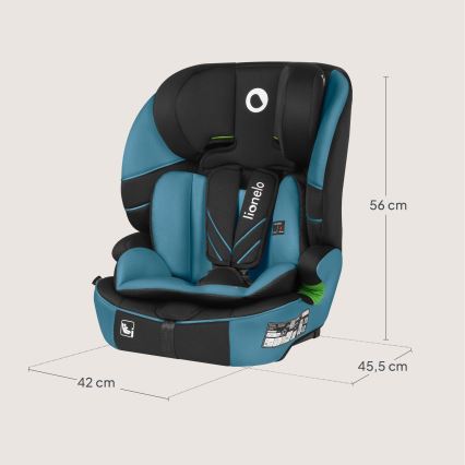 Lionelo - LEVI FIX i-Size Car Seat 76-150 cm Cobalt Blue