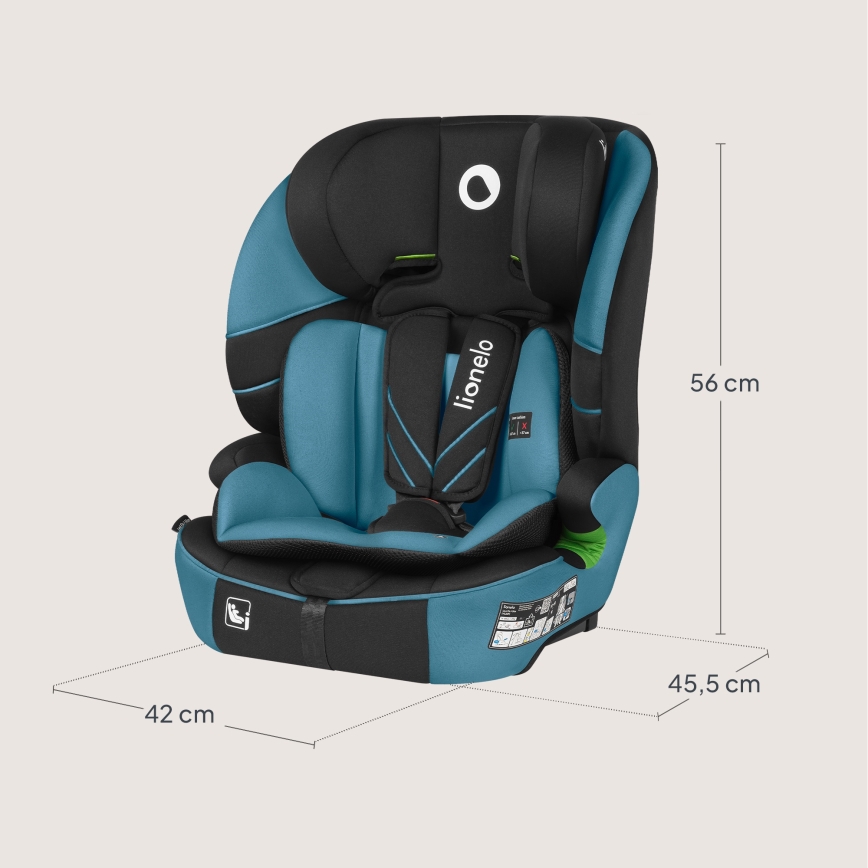 Lionelo - LEVI FIX i-Size Car Seat 76-150 cm Cobalt Blue