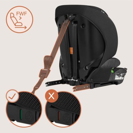 Lionelo - LEVI FIX i-Size Child Car Seat 76-150 cm Grey Stone