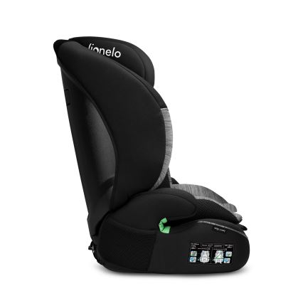 Lionelo - LEVI i-Size Car Seat 76-150 cm Black Grey
