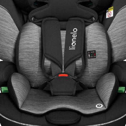 Lionelo - LEVI i-Size Car Seat 76-150 cm Black Grey
