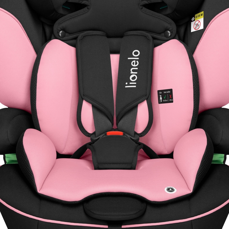 Lionelo - LEVI i-Size Car Seat 76-150 cm Pink Baby