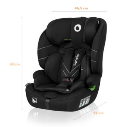 Lionelo - LEVI ONE i-Size Car Seat 76-150 cm Black