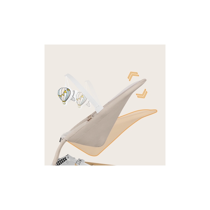 Lionelo - LILAC Baby Rocker, Beige