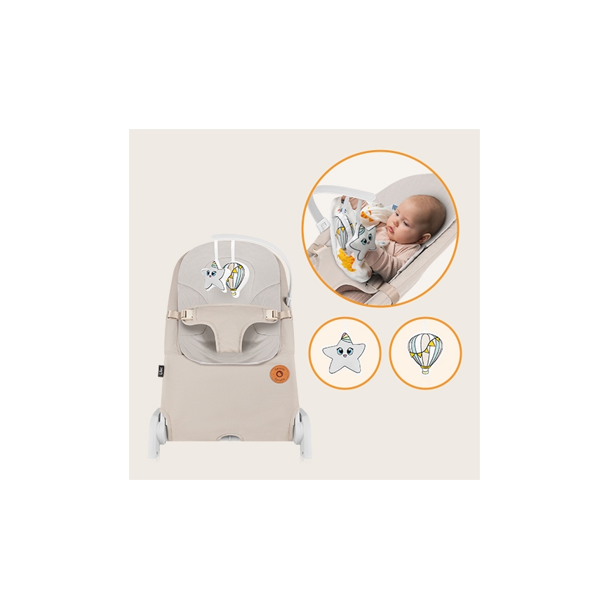 Lionelo - LILAC Baby Rocker, Beige