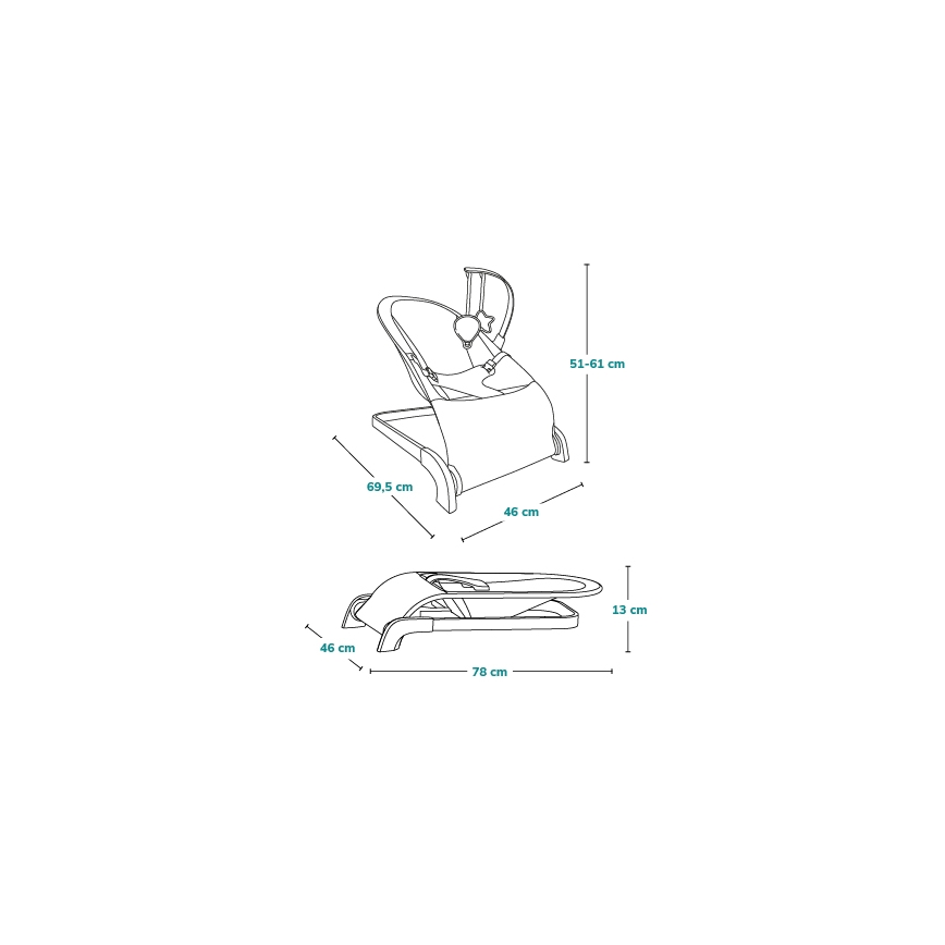 Lionelo - LILAC Baby Rocker, Beige