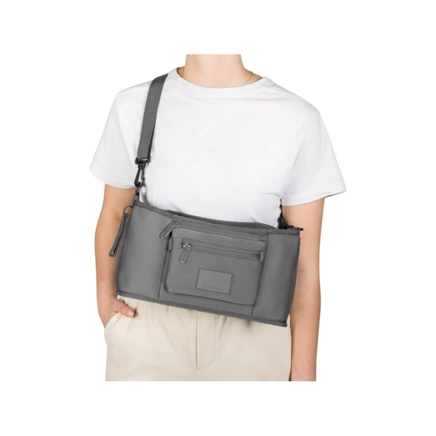 Lionelo - LITTLE CUBE Stroller Organizer Grey Stone