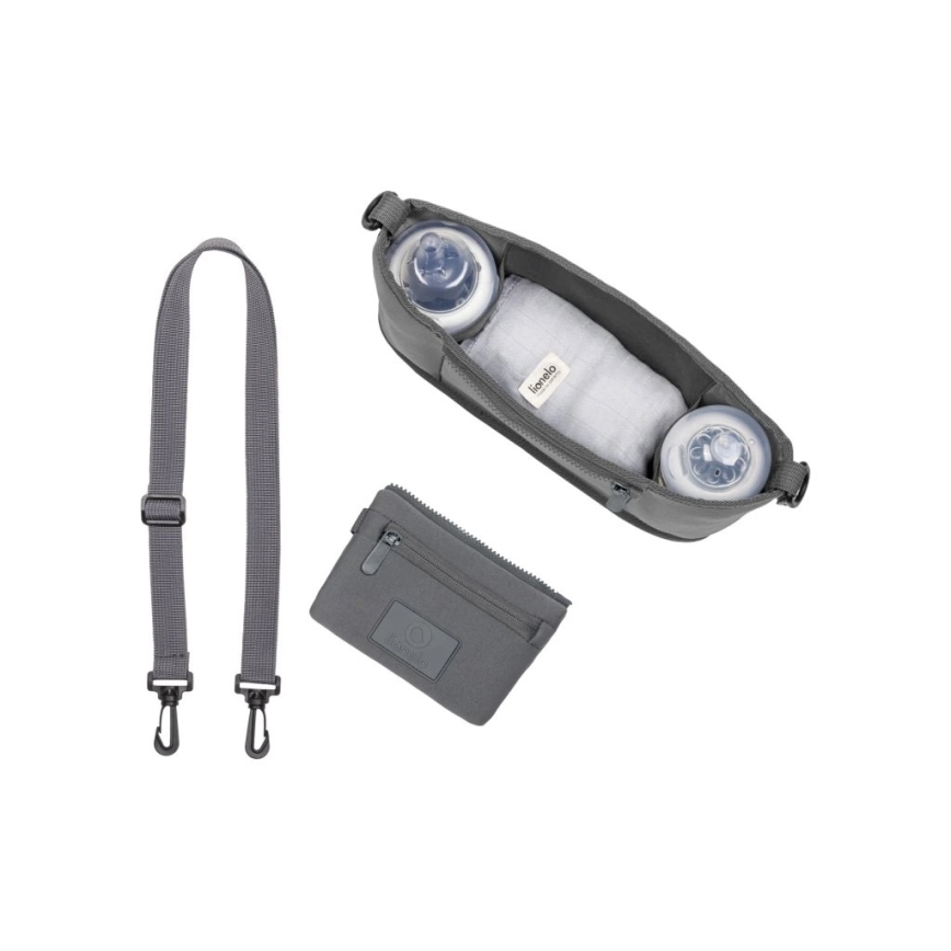 Lionelo - LITTLE CUBE Stroller Organizer Grey Stone