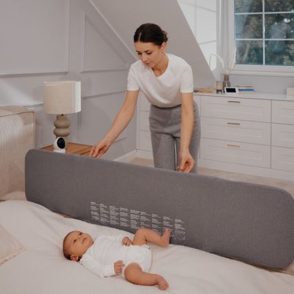 Lionelo - LORA XL Bed Safety Rail, Dark Grey