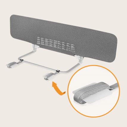 Lionelo - LORA XL Bed Safety Rail, Dark Grey