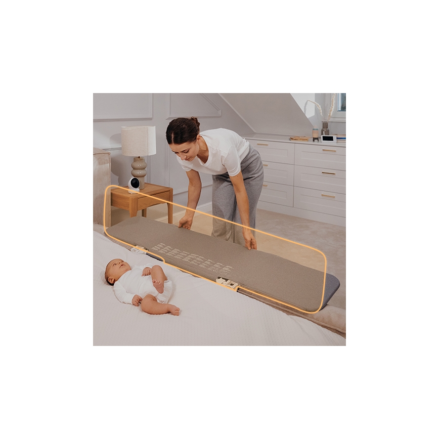 Lionelo - LORA XL Bed Safety Rail, Dark Grey