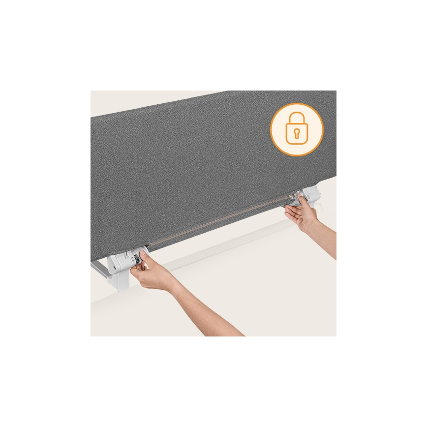 Lionelo - LORA XL Bed Safety Rail, Dark Grey