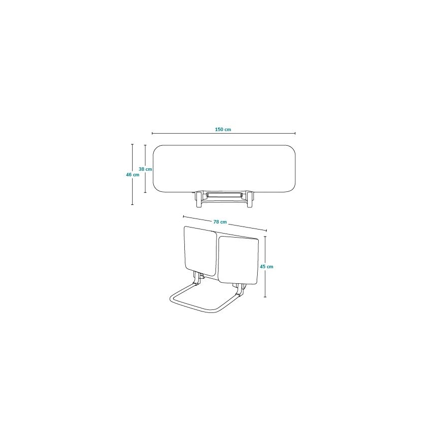Lionelo - LORA XL Bed Safety Rail, Dark Grey