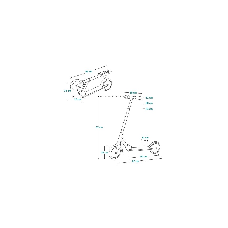 Lionelo - LUCA Kids' Scooter, Black/Pink