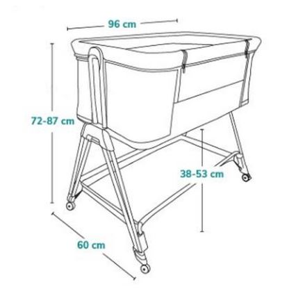 Lionelo - LUNA 2-in-1 Baby Cot, Grey