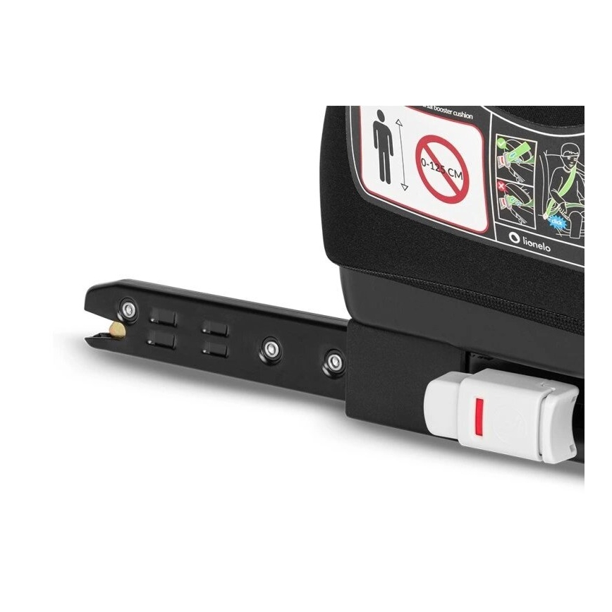 Lionelo - LUUK FIX i-Size Car Booster Seat 125-150 cm Black/Grey