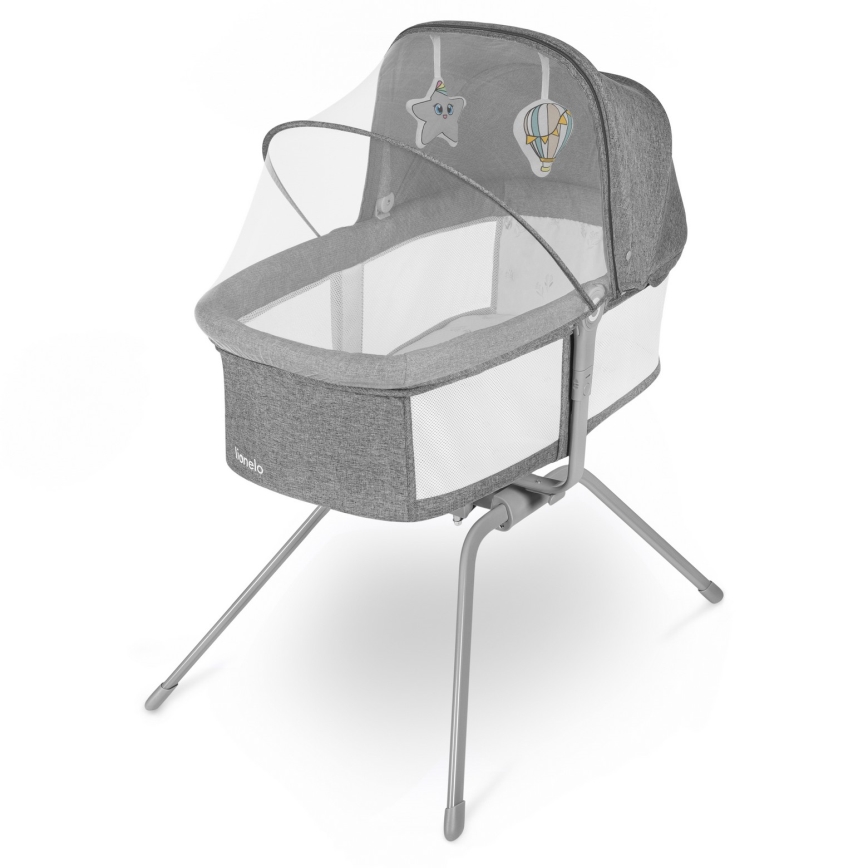 Lionelo - MALIN Travel Cot, Stone Grey