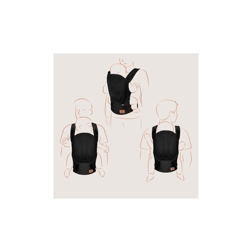 Lionelo - MARGAREET Air Black Baby Carrier