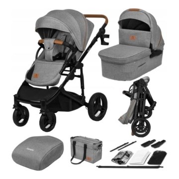 Lionelo - MARI TOUR 2-in-1 Combination Stroller Grey Stone